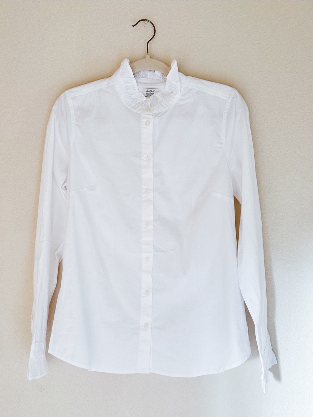 J. Crew Ruffle Button-Up Top M - Picture 5 of 7